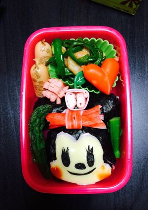 ミニーちゃんキャラ弁-レシピのメイン写真