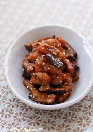 レンジで簡単♪韓国風蒸しナス-レシピのメイン写真