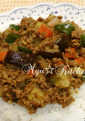 夏野菜たっぷりドライカレー！-レシピのメイン写真