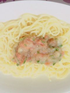青じそ梅冷製パスタ-レシピのメイン写真