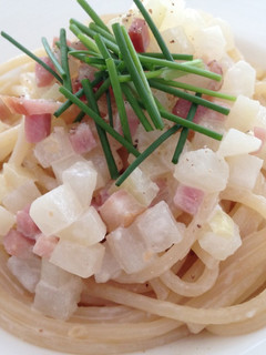 ハムと大根のクリームパスタ 昆布水仕立て-レシピのメイン写真