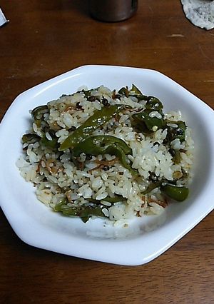 しし唐ちりめんの混ぜご飯-レシピのメイン写真