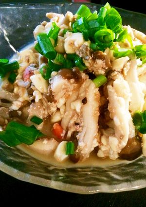 しめじとたらこの豆腐和え-レシピのメイン写真
