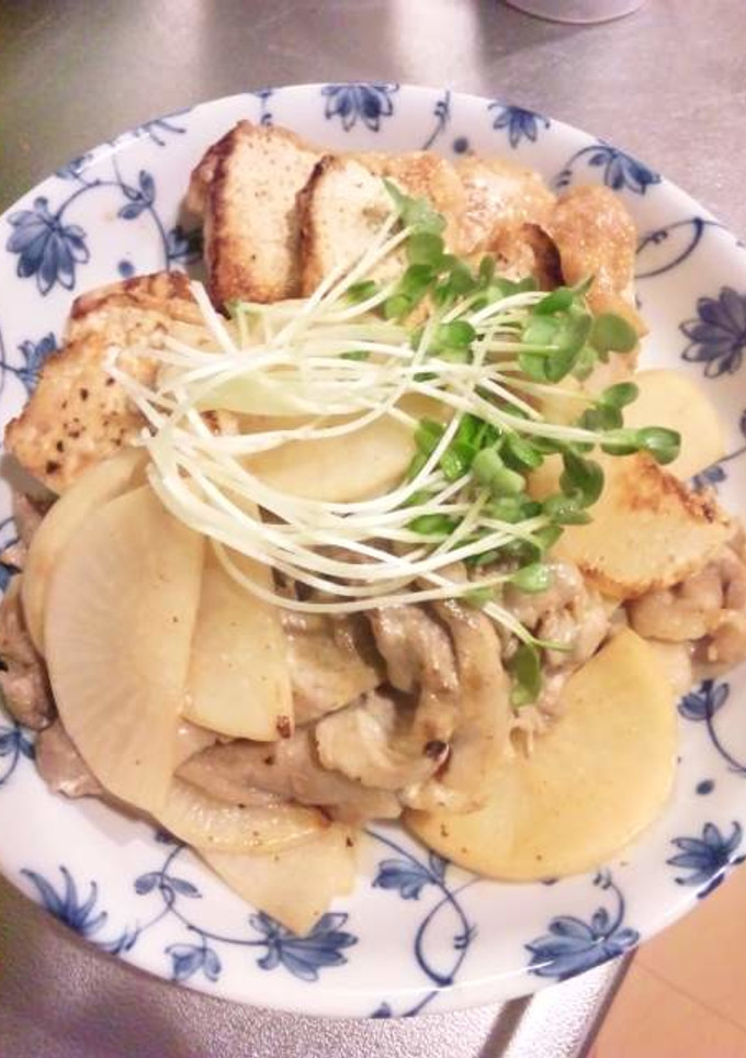厚揚げと豚肉のマヨポン炒め-レシピのメイン写真