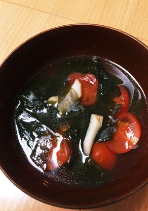 さっぱり^_−☆トマトとエリンギのスープ-レシピのメイン写真