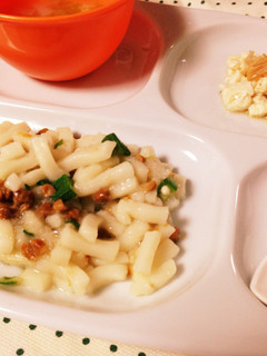 離乳食:オクラ納豆うどん♪-レシピのメイン写真