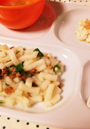 離乳食：オクラ納豆うどん♪-レシピのメイン写真