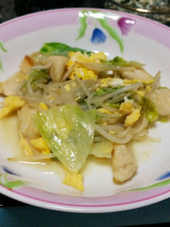 レタスと鶏肉の塩炒め-レシピのメイン写真