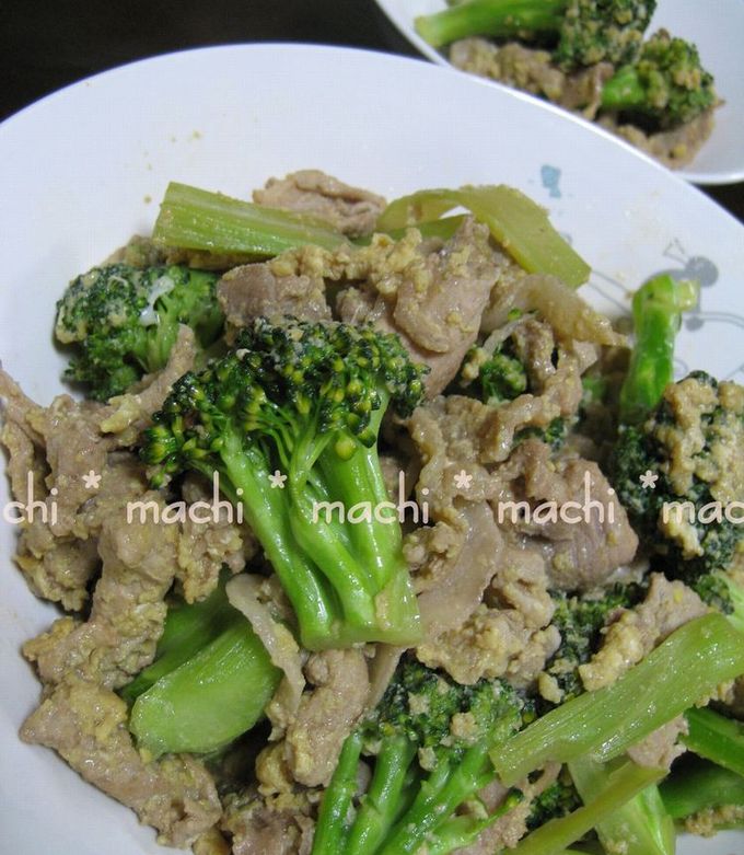 中華賄い♪豚とブロッコリーの中華炒め-レシピのメイン写真