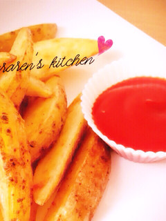 *焼き揚げる*皮付きフライドポテト-レシピのメイン写真