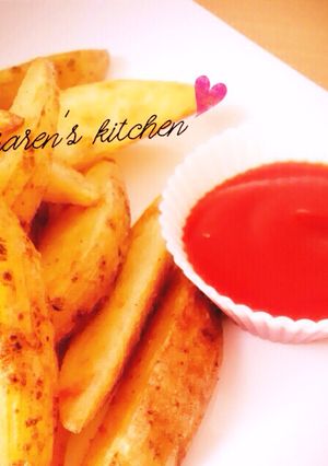 *焼き揚げる*皮付きフライドポテト-レシピのメイン写真