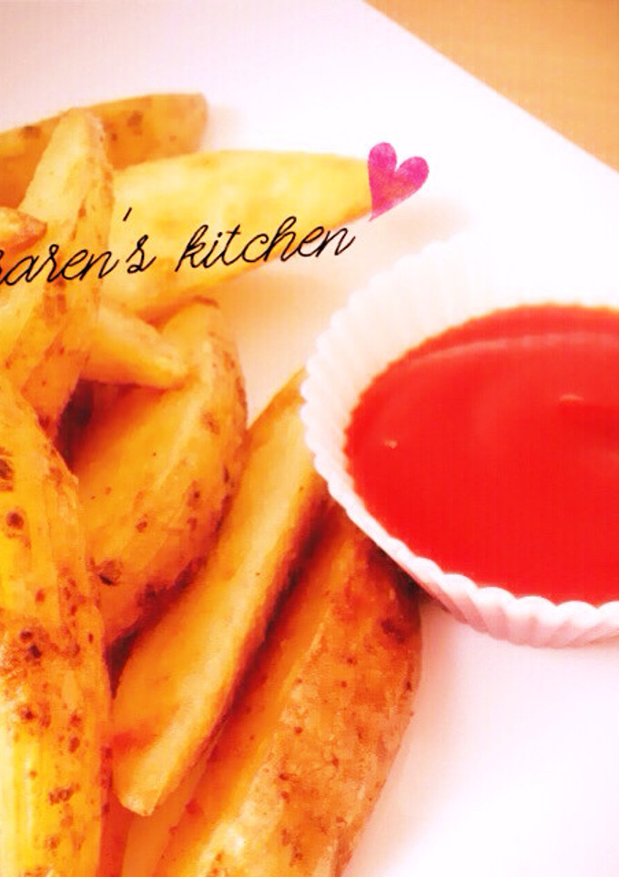 *焼き揚げる*皮付きフライドポテト-レシピのメイン写真