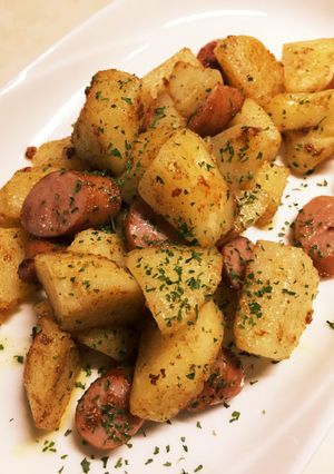 じゃがいもとウインナーのマヨカレー炒め-レシピのメイン写真
