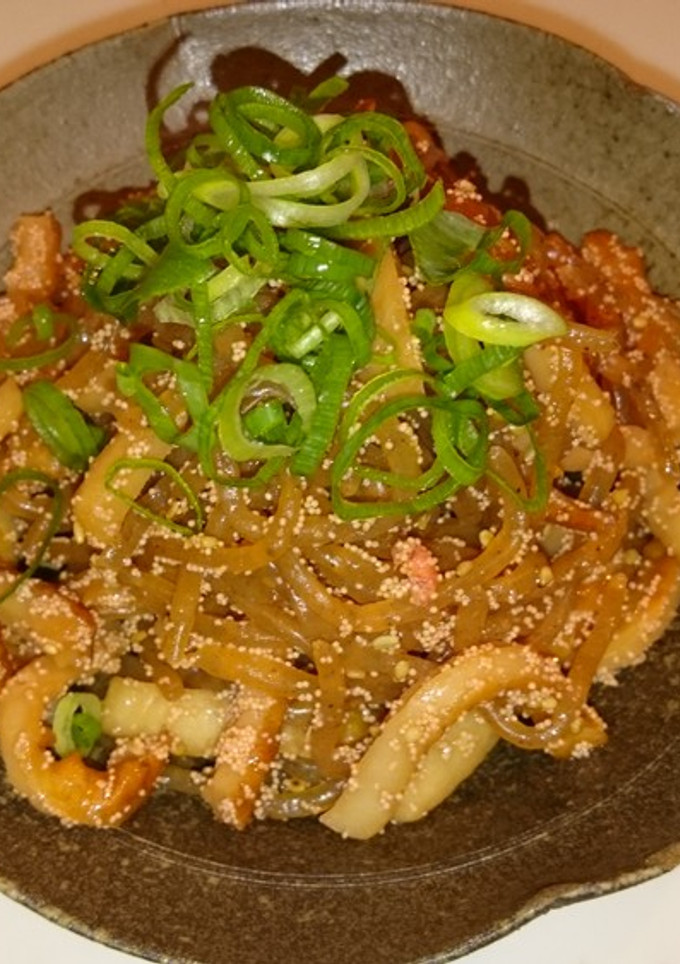 簡単！糸コンと竹輪のたらこ炒め-レシピのメイン写真