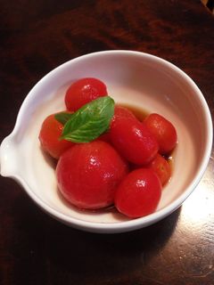 トマトのわさびおひたし-レシピのメイン写真