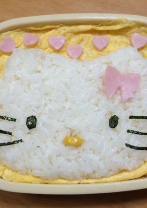 【キャラ弁】キティちゃん-レシピのメイン写真