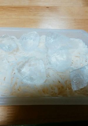 夏のお弁当に。そうめんに氷をイン。-レシピのメイン写真