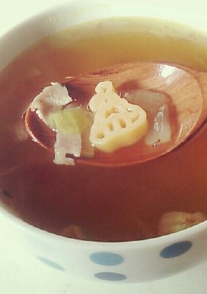 ディズニープリンセスのマカロニスープ-レシピのメイン写真