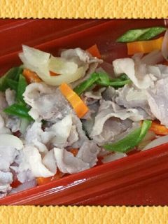 アッ(゜ロ゜ノ)ノ5分で豚バラ野菜炒め?-レシピのメイン写真