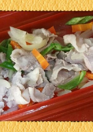 アッ(゜ロ゜ノ)ノ5分で豚バラ野菜炒め?-レシピのメイン写真