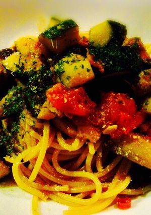 夏野菜で元気盛りパスタ-レシピのメイン写真