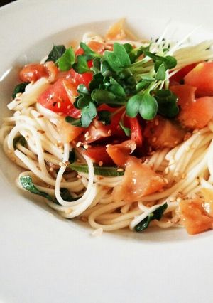 夏にぴったり！サラダそうめん-レシピのメイン写真