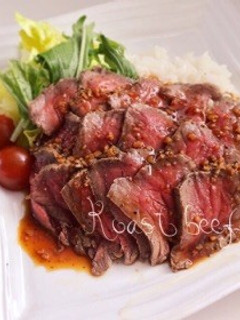 フライパンで!簡単ローストビーフ丼-レシピのメイン写真
