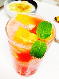 スイカとオレンジのスムージー-レシピのメイン写真
