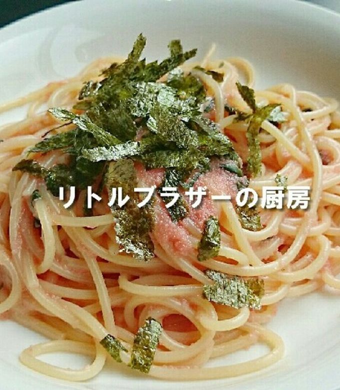 冷凍明太子＆しその葉で　明太子スパゲティ-レシピのメイン写真