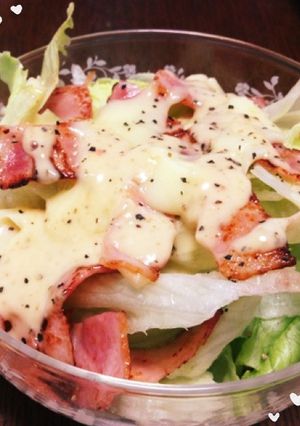 とろーりチーズのせカリカリベーコンサラダ-レシピのメイン写真