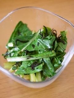 小松菜とひじきのポン酢和え-レシピのメイン写真