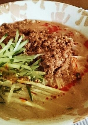 冷蔵庫にあるもので！ 冷やし担々そうめん-レシピのメイン写真