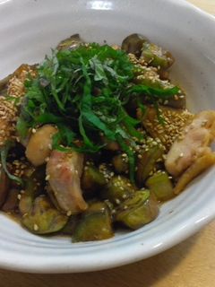 ナスと鶏肉の炒め煮-レシピのメイン写真