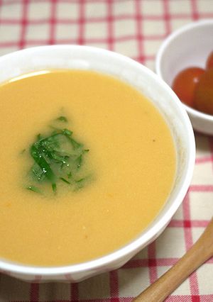 【日焼け防止に】ミニトマトのポタージュ-レシピのメイン写真