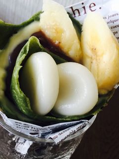 抹茶生地の簡単和風クレープ-レシピのメイン写真