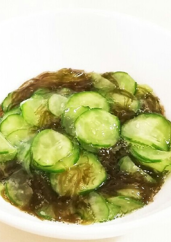 簡単！きゅうりともずくの酢の物-レシピのメイン写真
