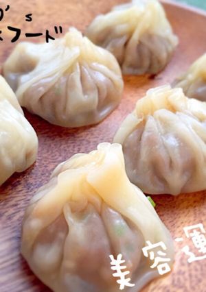 美容運UP☆餃子の皮で簡単！小籠包-レシピのメイン写真