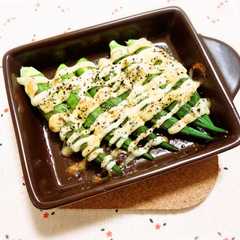 รูปของ これだけで美味しい！オクラのマヨ焼き