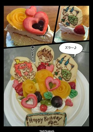 ラブリーな妖怪ウォッチ誕生日ケーキ-レシピのメイン写真