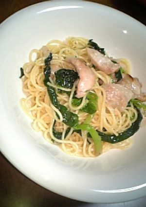 ホー菜＆やわらか鶏肉パスタ-レシピのメイン写真