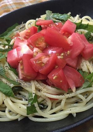 ジャコと大葉の和風パスタ-レシピのメイン写真