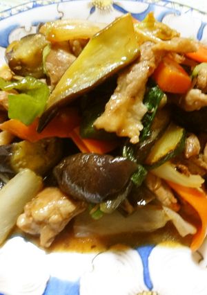 夏野菜のオイスターソース炒め-レシピのメイン写真