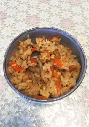 にんじんの炊き込みご飯☆関西風です！-レシピのメイン写真