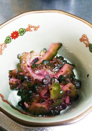 食欲復活!! ゴーヤの梅酢漬け風-レシピのメイン写真