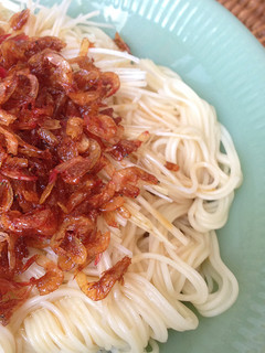 桜えびと白髪ねぎの素麺-レシピのメイン写真
