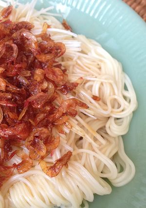 桜えびと白髪ねぎの素麺-レシピのメイン写真