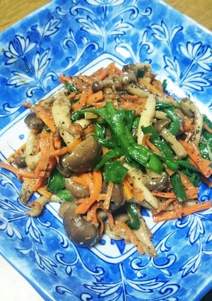 簡単☆しめじとニラの酢味噌炒め-レシピのメイン写真