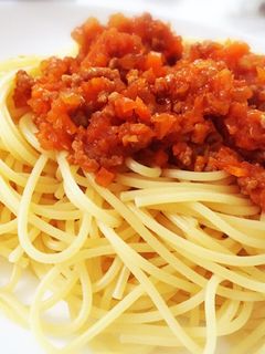 トマト缶不要☆簡単ミートソースパスタ-レシピのメイン写真