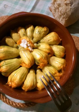 ズッキーニの花のチーズ詰め-レシピのメイン写真