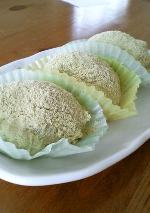 ママと一緒に！レンジでうぐいすもち★-レシピのメイン写真
